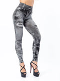 legging jins cintura alta